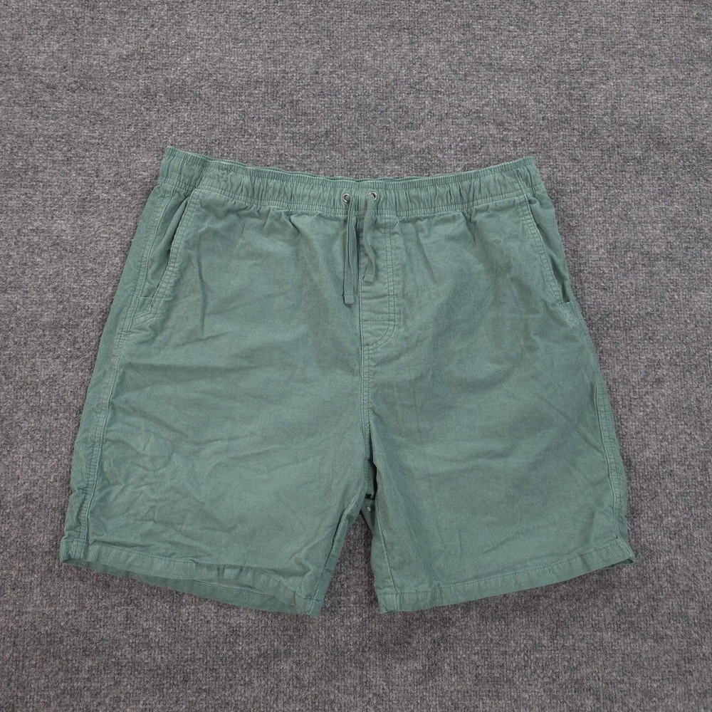 PrAna Shorts Mens XL Green Canyon‎ Camp Corduory Organic Stretch Hike Outdoors